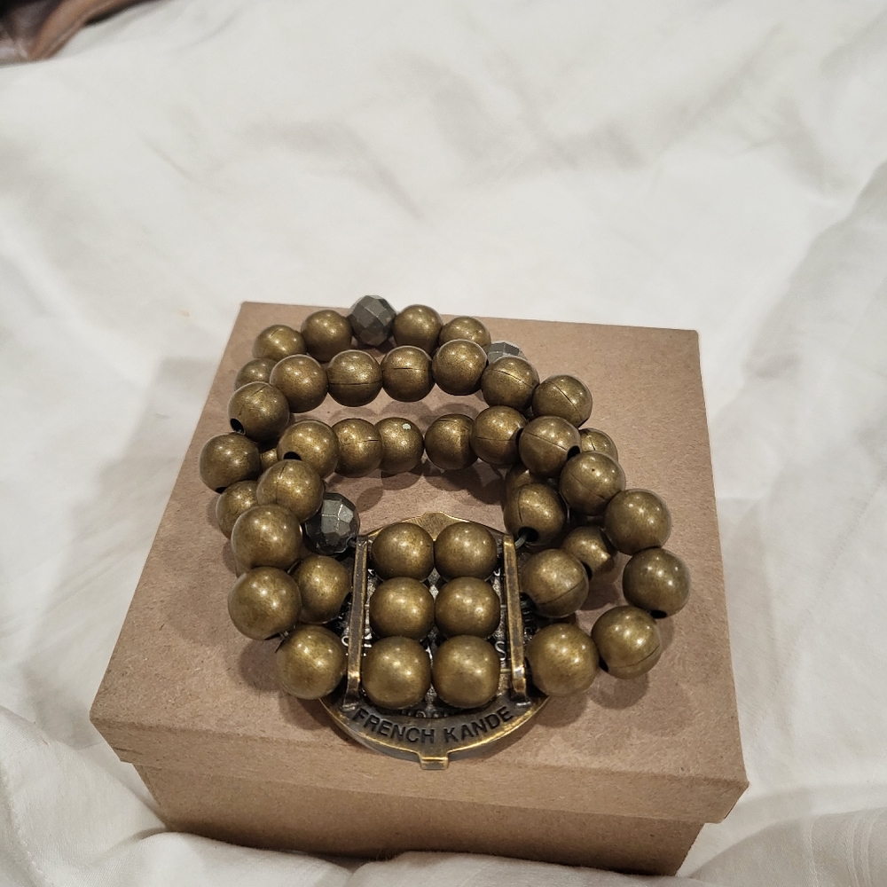 French Kande coin bracelet